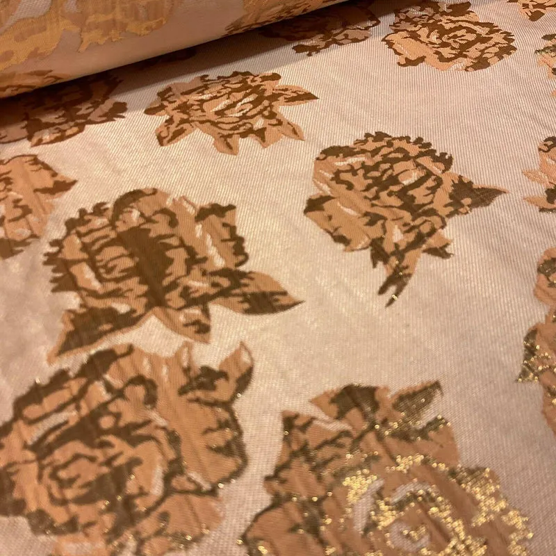 Floral bridal Brocade Banarsi Jacquard wedding fabric 147cm M1597