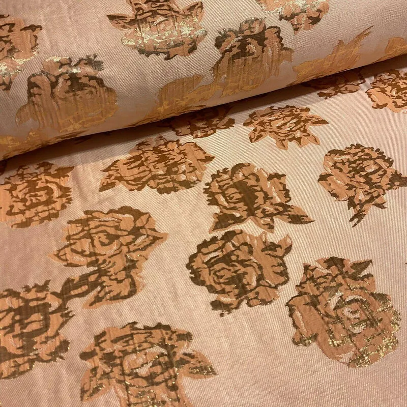 Floral bridal Brocade Banarsi Jacquard wedding fabric 147cm M1597