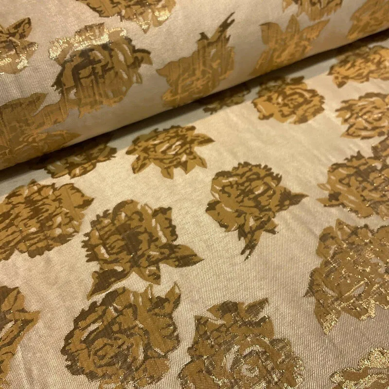 Floral bridal Brocade Banarsi Jacquard wedding fabric 147cm M1597