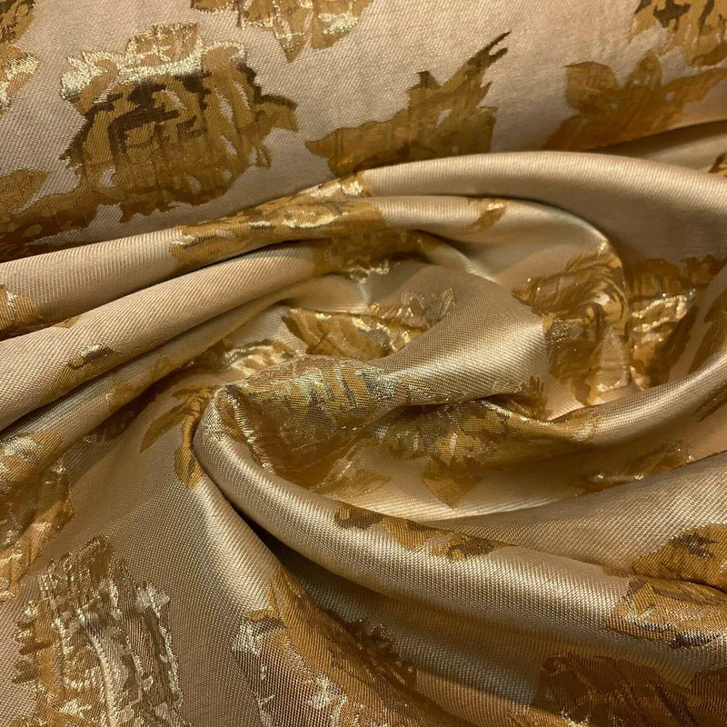 Floral bridal Brocade Banarsi Jacquard wedding fabric 147cm M1597