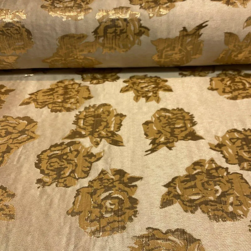 Floral bridal Brocade Banarsi Jacquard wedding fabric 147cm M1597