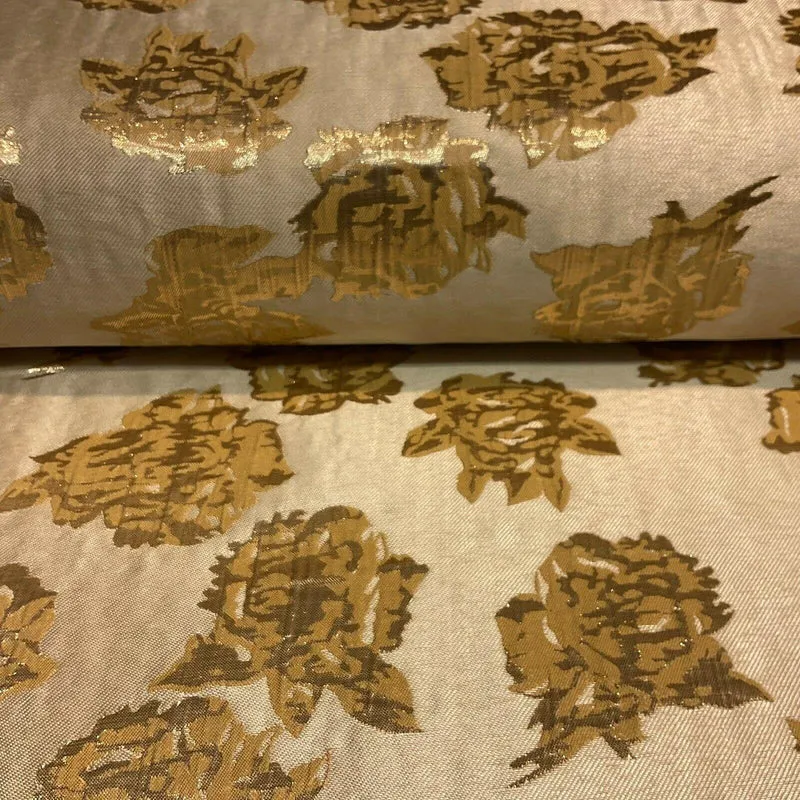 Floral bridal Brocade Banarsi Jacquard wedding fabric 147cm M1597