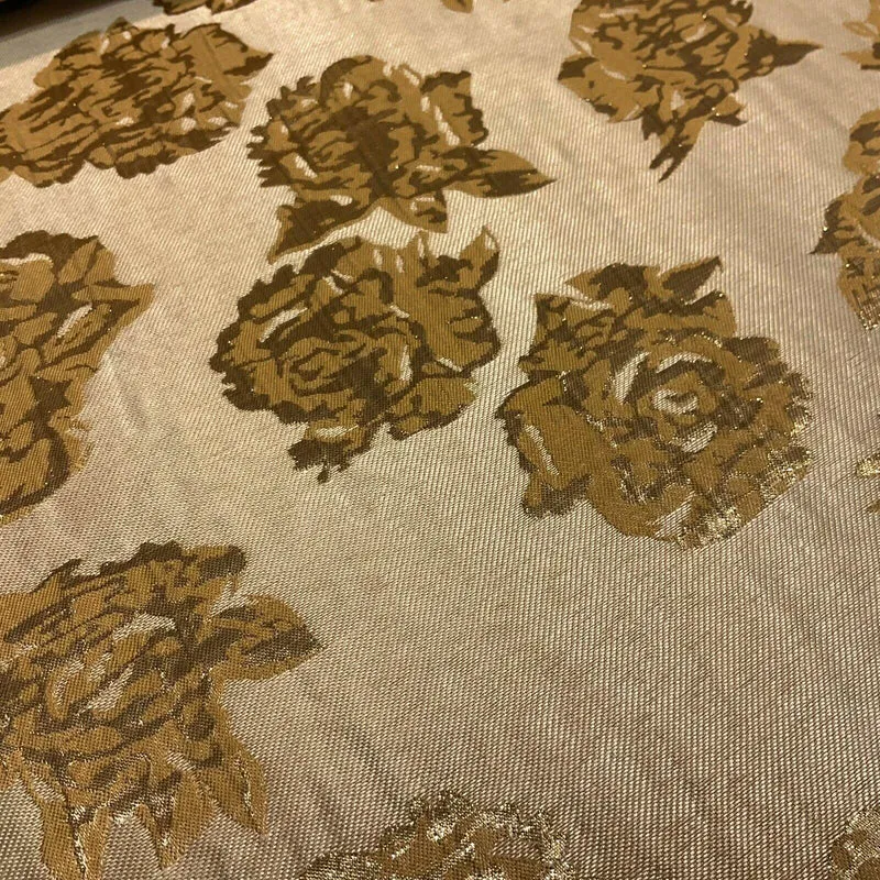 Floral bridal Brocade Banarsi Jacquard wedding fabric 147cm M1597
