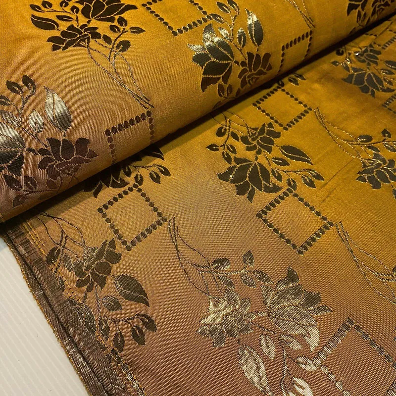 Floral Brocade wedding dress Fabric 147cm M1599