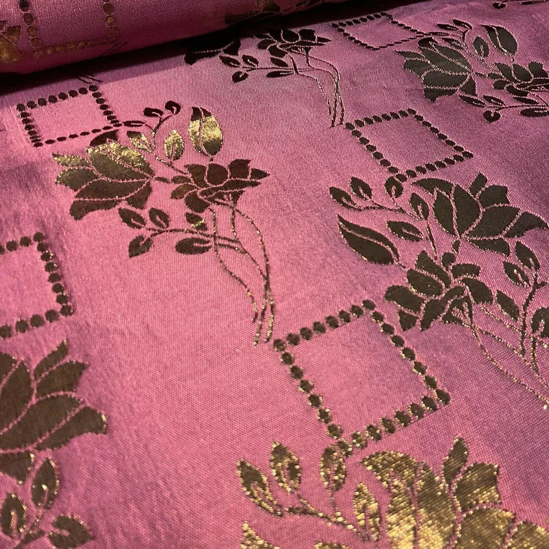 Floral Brocade wedding dress Fabric 147cm M1599