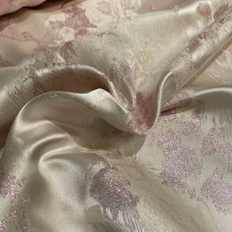 Floral Bridal Metallic Brocade wedding fabric M1583 Mtex