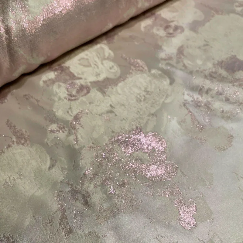 Floral Bridal Metallic Brocade wedding fabric M1583 Mtex