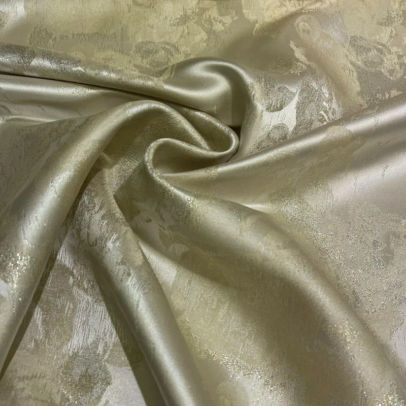 Floral Bridal Metallic Brocade wedding fabric M1583 Mtex