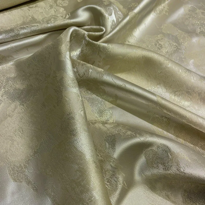 Floral Bridal Metallic Brocade wedding fabric M1583 Mtex