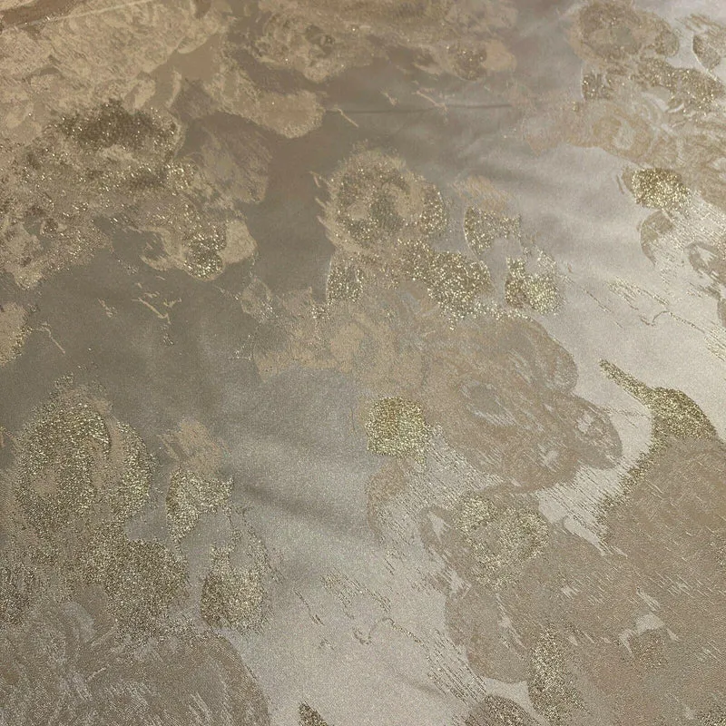 Floral Bridal Metallic Brocade wedding fabric M1583 Mtex