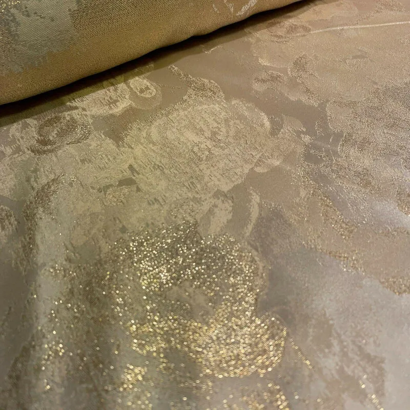 Floral Bridal Metallic Brocade wedding fabric M1583 Mtex