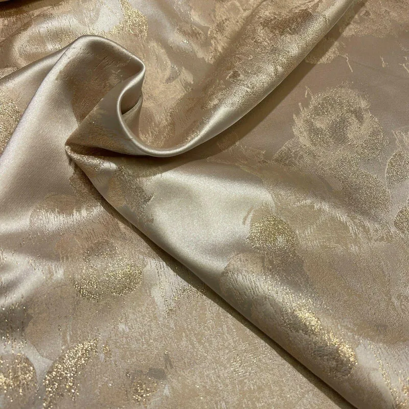 Floral Bridal Metallic Brocade wedding fabric M1583 Mtex