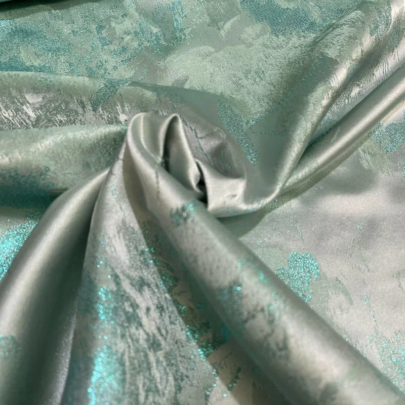 Floral Bridal Metallic Brocade wedding fabric M1583 Mtex