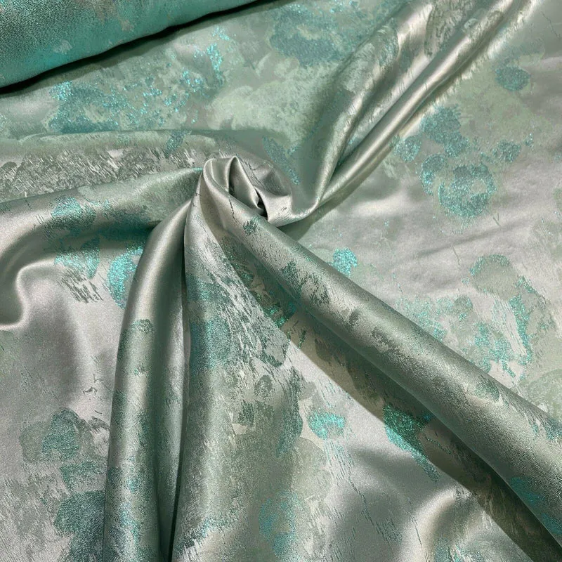Floral Bridal Metallic Brocade wedding fabric M1583 Mtex