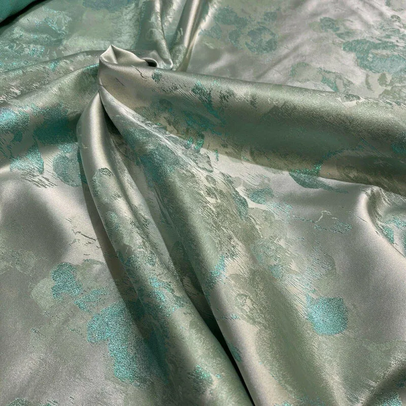 Floral Bridal Metallic Brocade wedding fabric M1583 Mtex