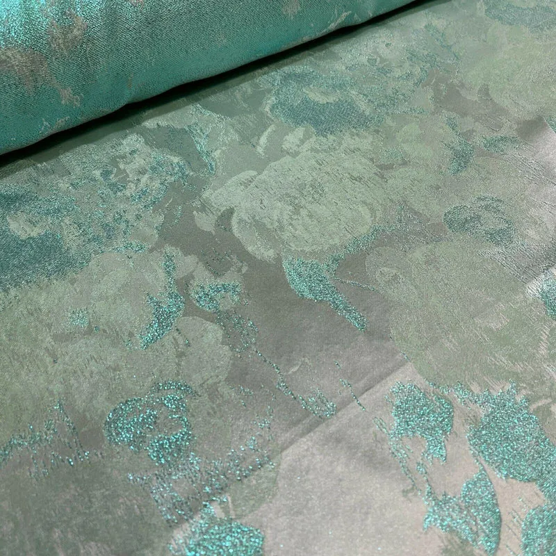 Floral Bridal Metallic Brocade wedding fabric M1583 Mtex