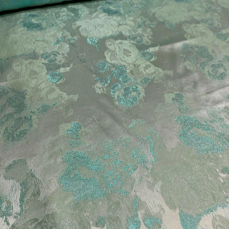 Floral Bridal Metallic Brocade wedding fabric M1583 Mtex