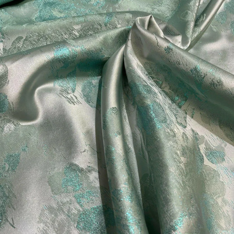Floral Bridal Metallic Brocade wedding fabric M1583 Mtex