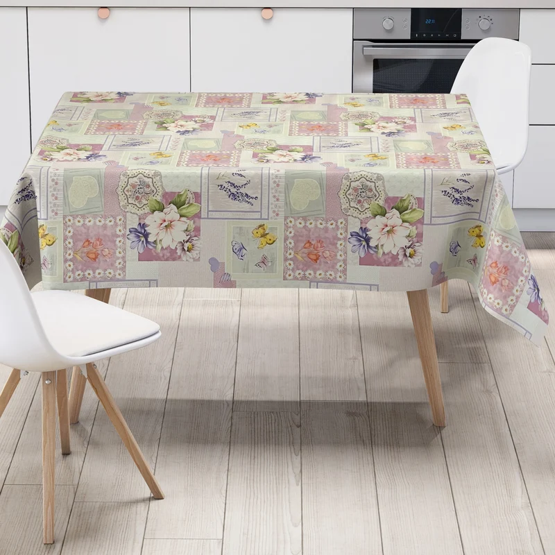 Wachstuch Rolle SONDERPOSTEN Blumen floral bunt 01447-01 Rollenware