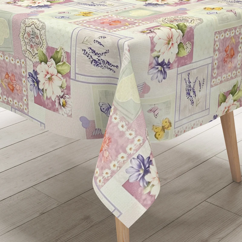 Wachstuch Rolle SONDERPOSTEN Blumen floral bunt 01447-01 Rollenware