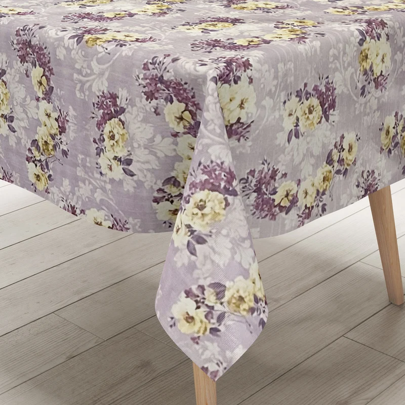 Wachstuch Rolle SONDERPOSTEN Blumen floral violet 01539-05 Rollenware