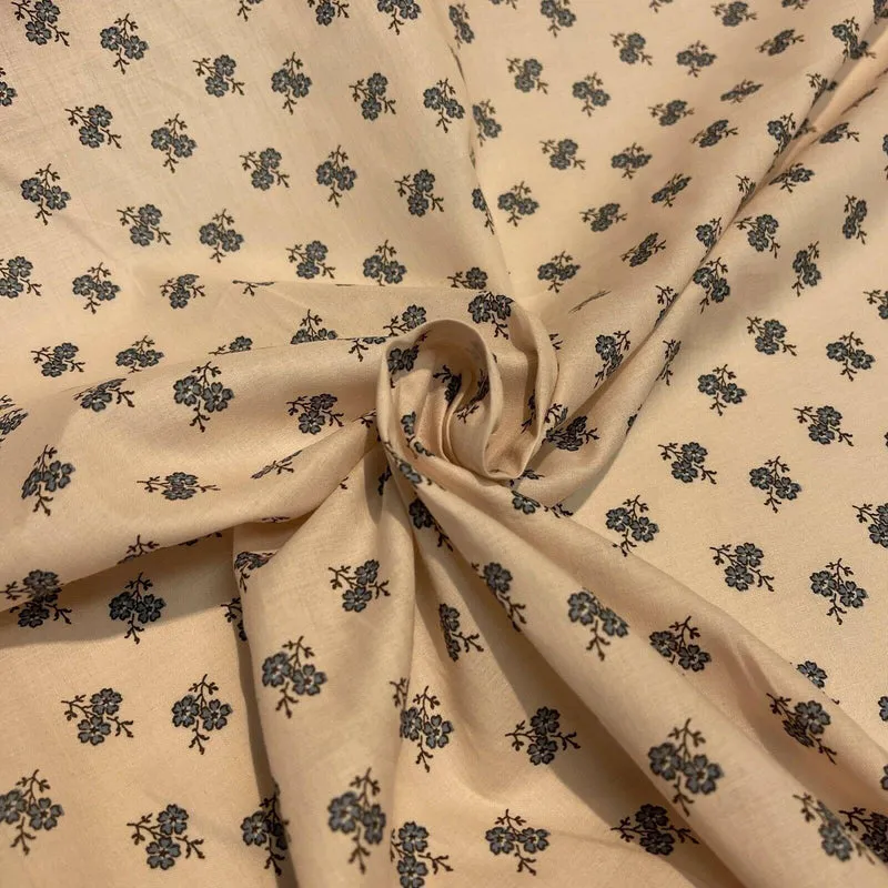Korean Printed 100% Cotton Lawn Floral Abstract Dress Fabric M1576 Mtex