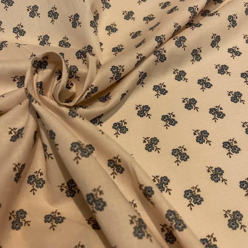 Korean Printed 100% Cotton Lawn Floral Abstract Dress Fabric M1576 Mtex