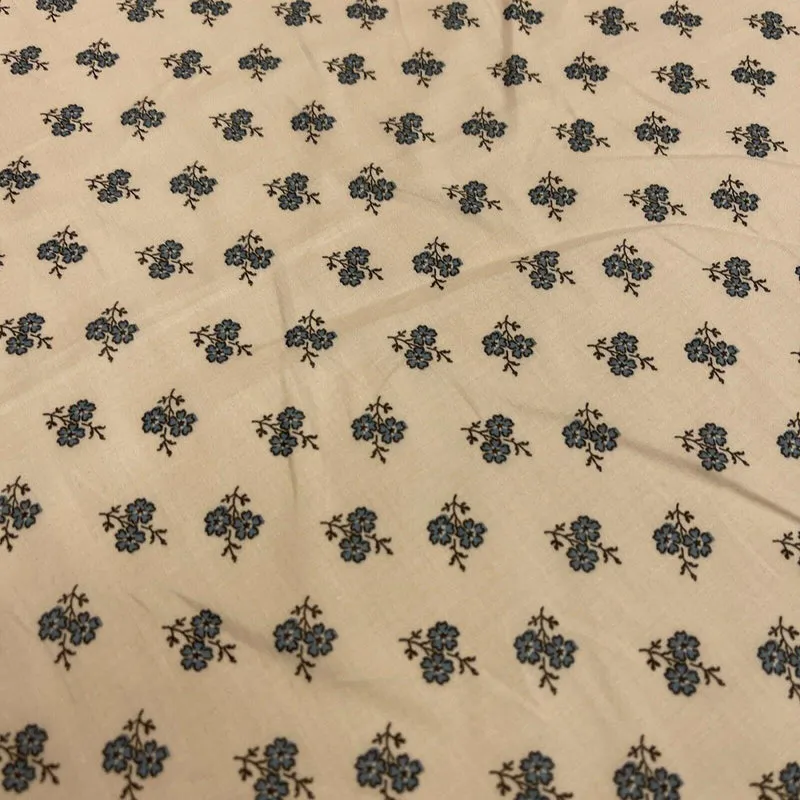 Korean Printed 100% Cotton Lawn Floral Abstract Dress Fabric M1576 Mtex
