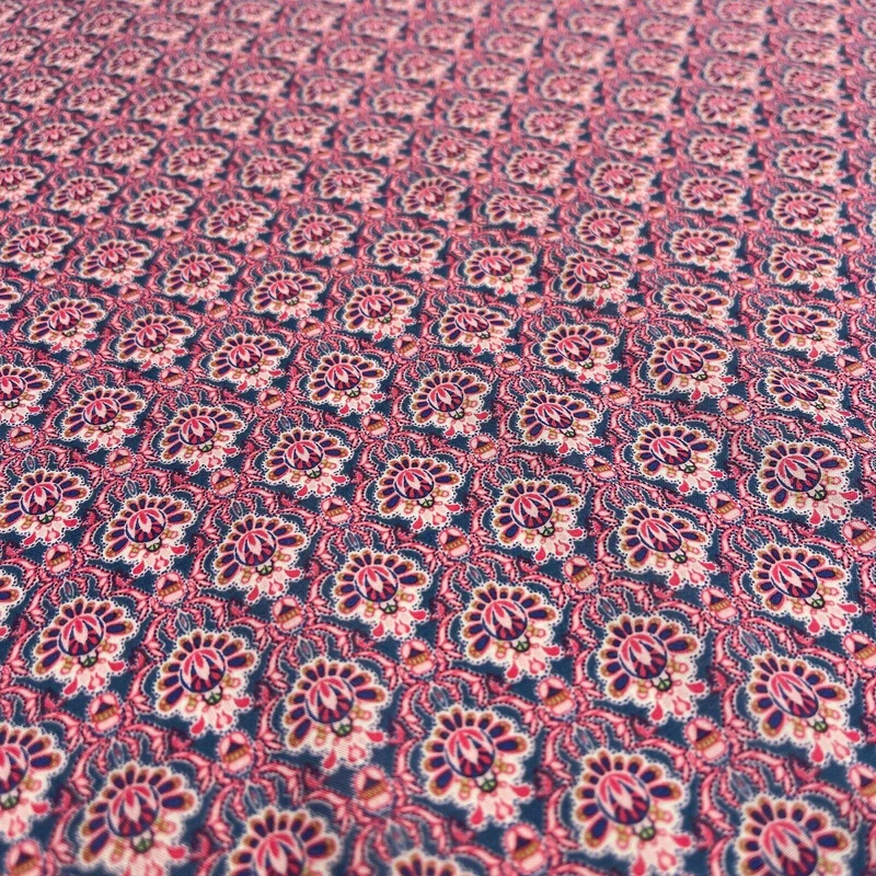 Korean Printed 100% Cotton Lawn Floral Abstract Dress Fabric M1576 Mtex