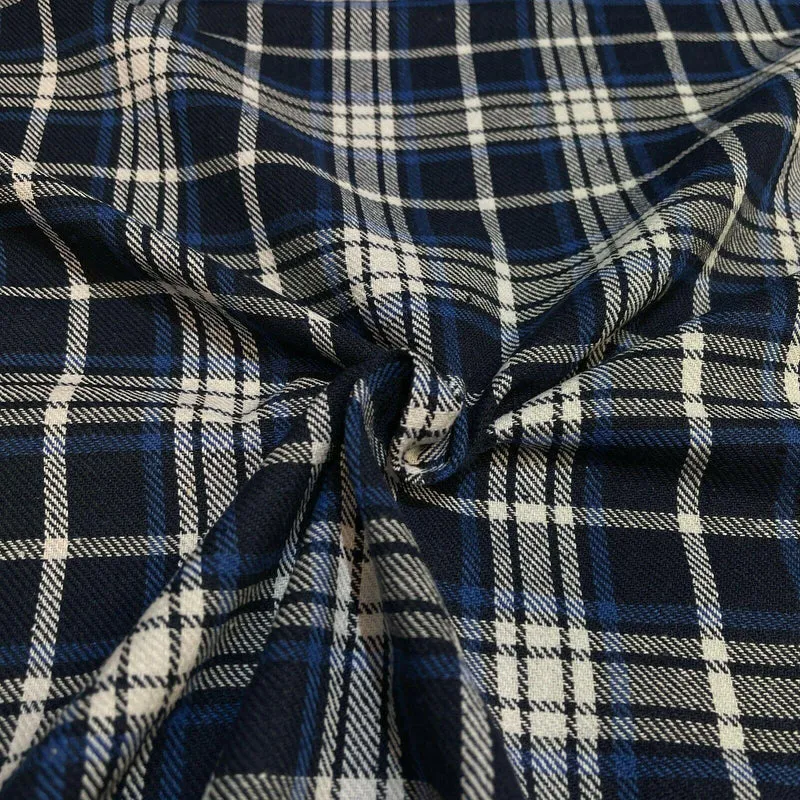 Soft Brushed Tartan Check Plaid Winceyette printed Fabric 55 inches wide MA1580
