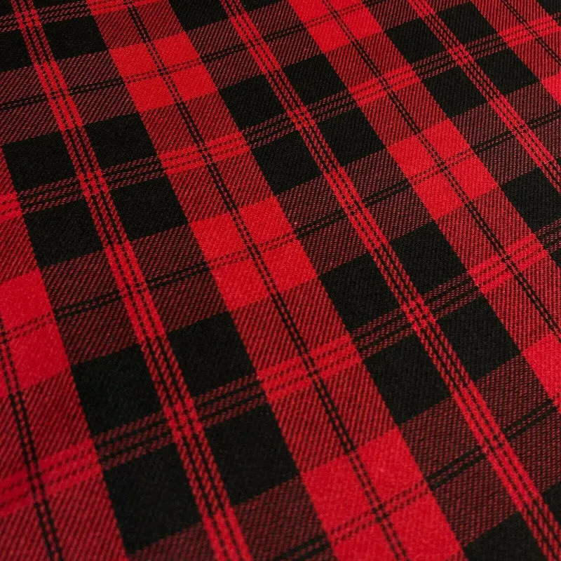 Soft Brushed Tartan Check Plaid Winceyette printed Fabric 55 inches wide MA1580