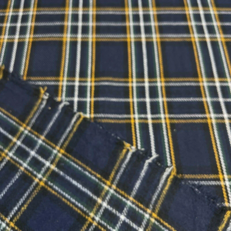 Soft Brushed Tartan Check Plaid Winceyette printed Fabric 55 inches wide MA1580