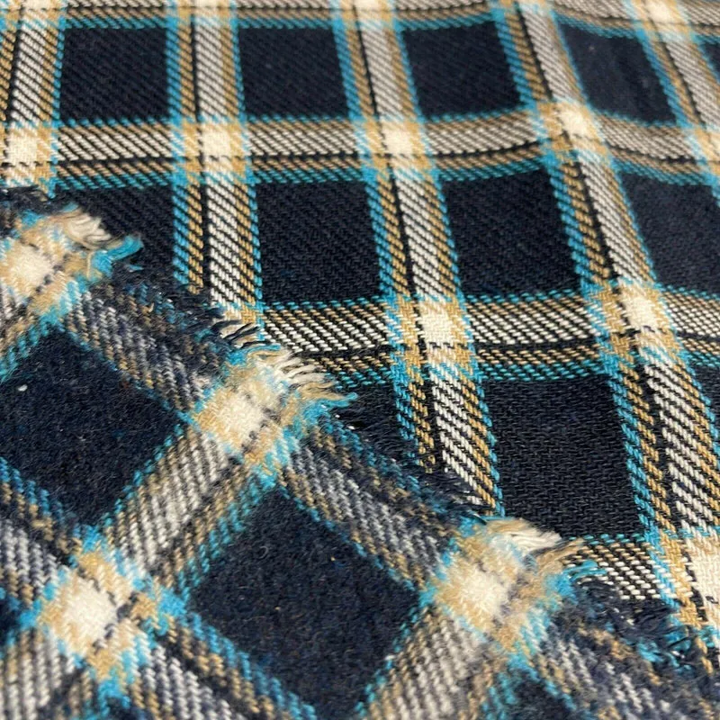 Soft Brushed Tartan Check Plaid Winceyette printed Fabric 55 inches wide MA1580