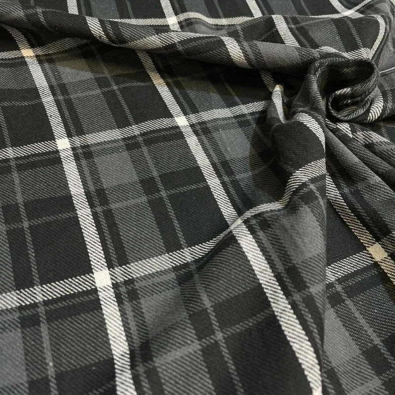 Soft Brushed Tartan Check Plaid Winceyette printed Fabric 55 inches wide MA1580
