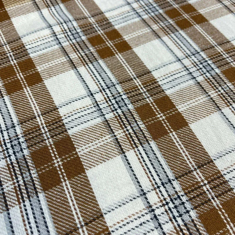 Soft Brushed Tartan Check Plaid Winceyette printed Fabric 55 inches wide MA1580