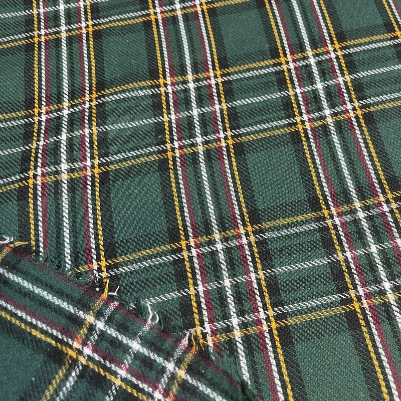 Soft Brushed Tartan Check Plaid Winceyette printed Fabric 55 inches wide MA1580