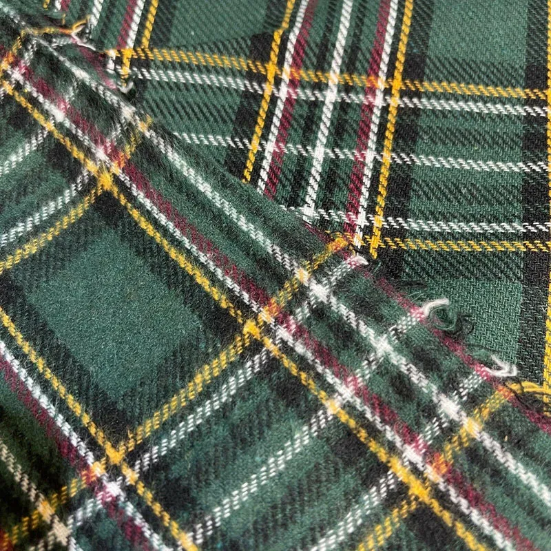 Soft Brushed Tartan Check Plaid Winceyette printed Fabric 55 inches wide MA1580