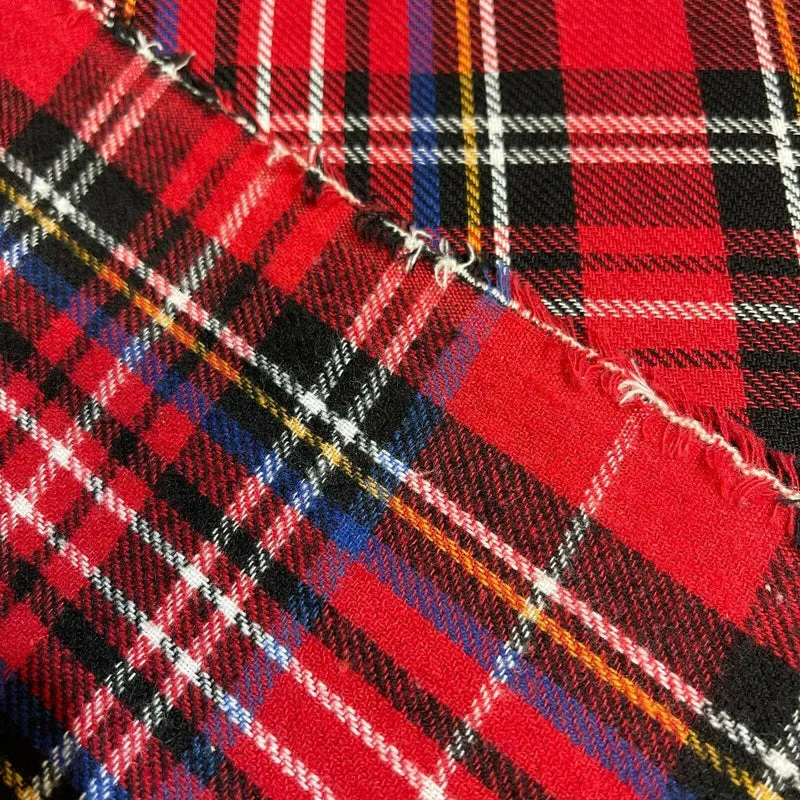 Soft Brushed Tartan Check Plaid Winceyette printed Fabric 55 inches wide MA1580
