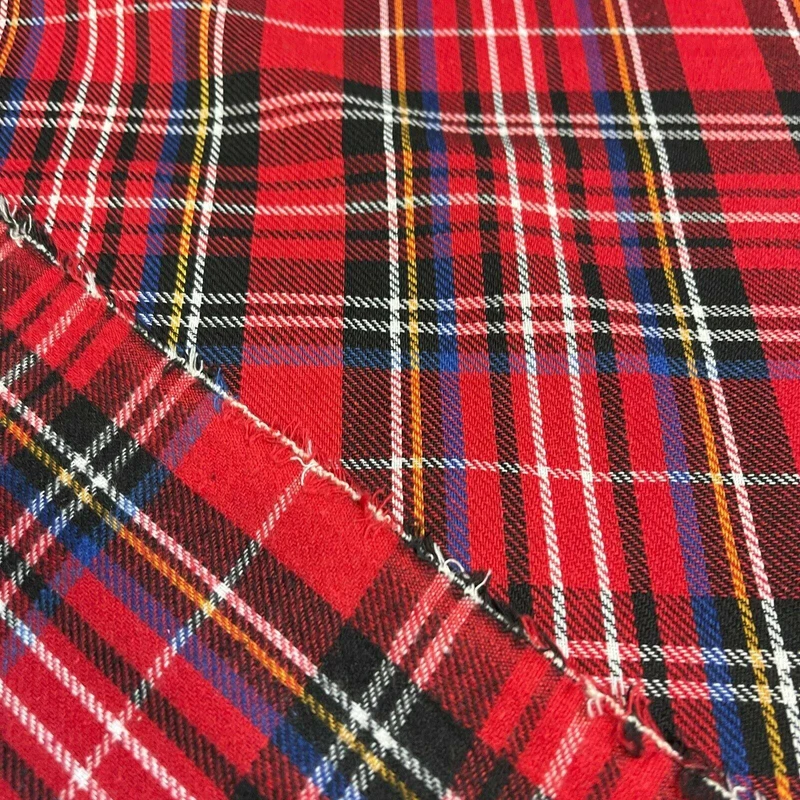 Soft Brushed Tartan Check Plaid Winceyette printed Fabric 55 inches wide MA1580