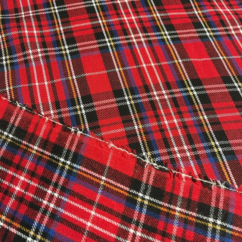 Soft Brushed Tartan Check Plaid Winceyette printed Fabric 55 inches wide MA1580