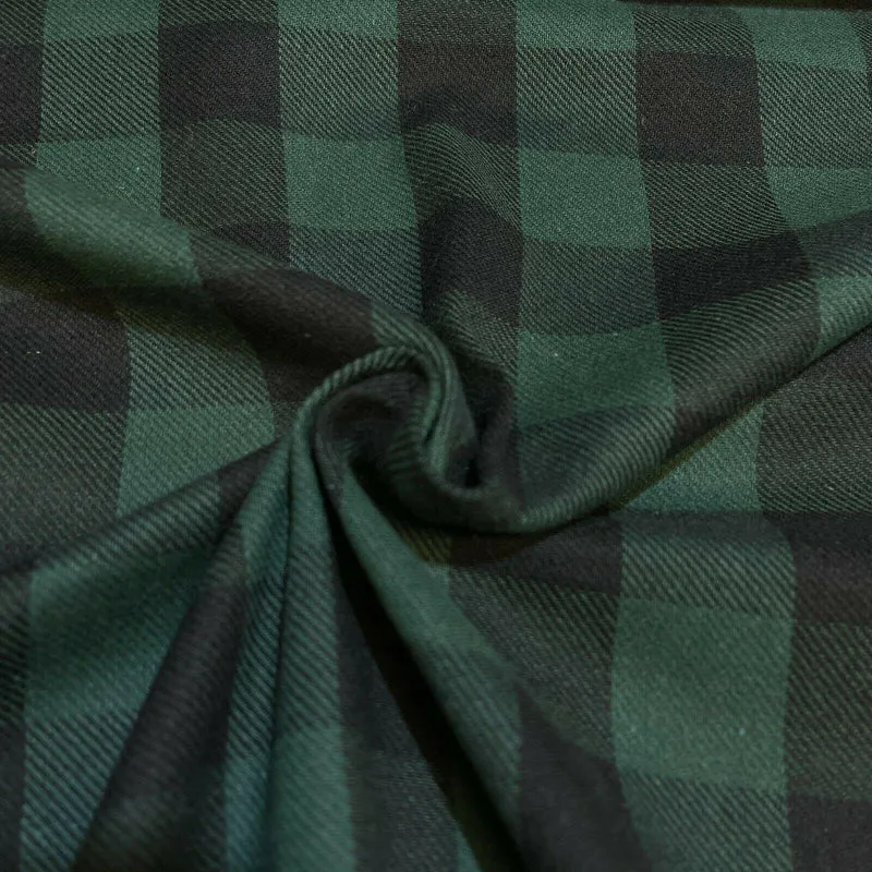 Soft Brushed Tartan Check Plaid Winceyette printed Fabric 55 inches wide MA1580