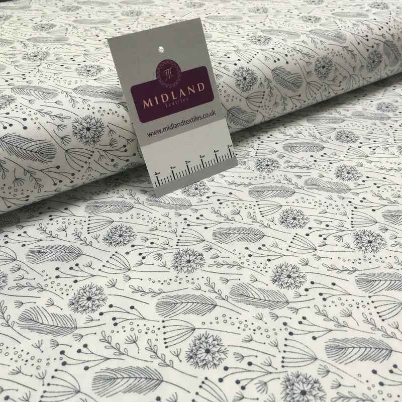 Dandelion printed Korean 100% cotton Patchwork craft mask Fabric MD1421 Mtex