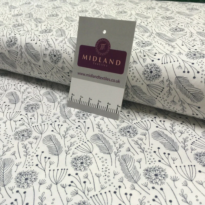 Dandelion printed Korean 100% cotton Patchwork craft mask Fabric MD1421 Mtex