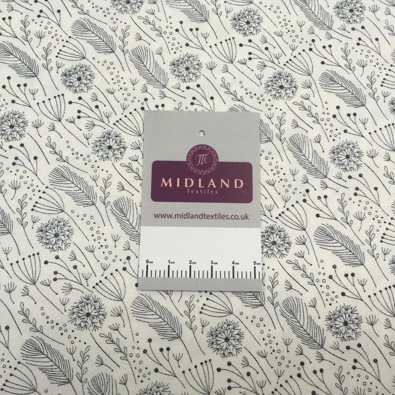 Dandelion printed Korean 100% cotton Patchwork craft mask Fabric MD1421 Mtex