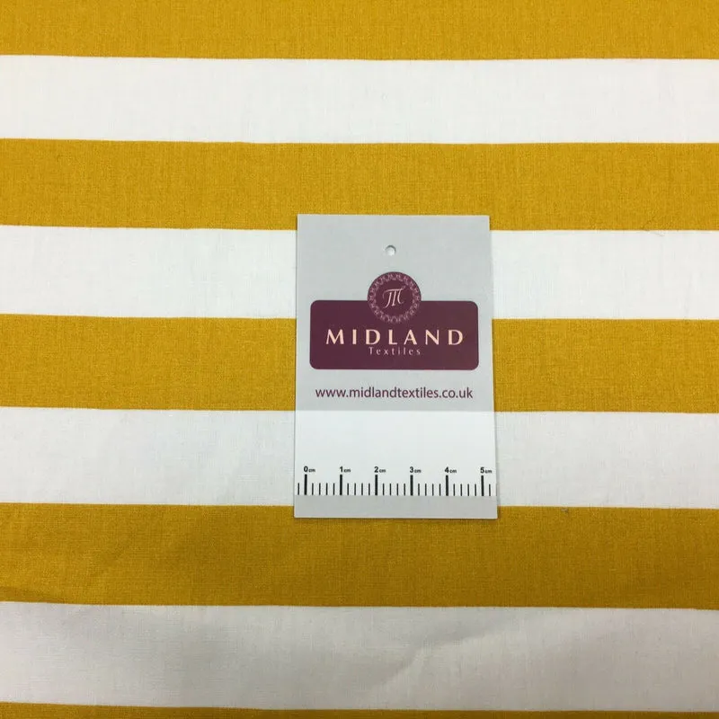 2.5cm Candy Striped Cotton Poplin Shirting & Dress Fabric 150cm M1490