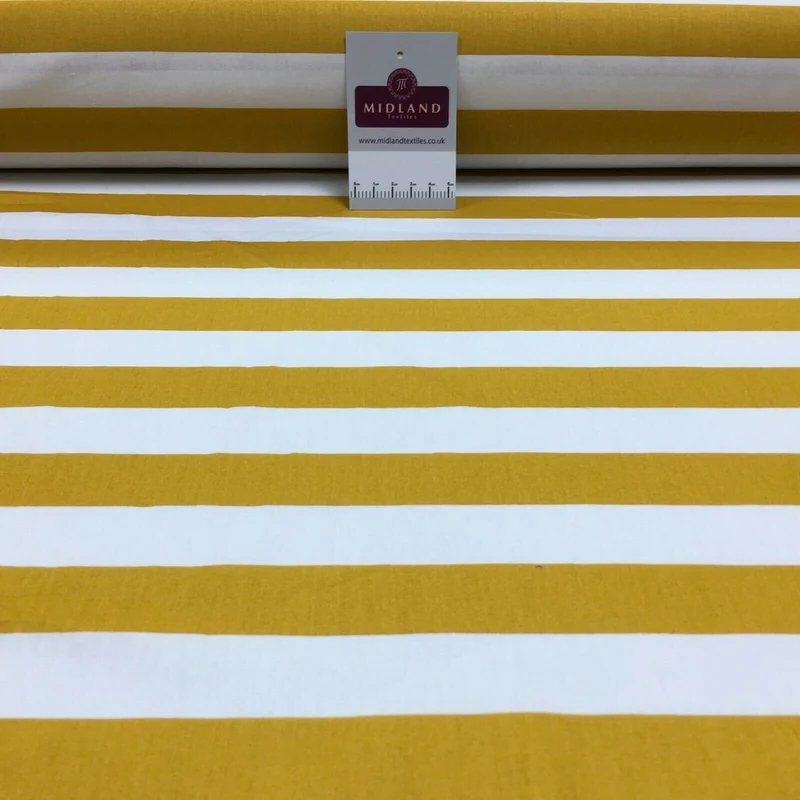 2.5cm Candy Striped Cotton Poplin Shirting & Dress Fabric 150cm M1490