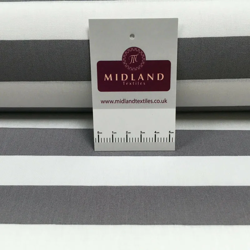 2.5cm Candy Striped Cotton Poplin Shirting & Dress Fabric 150cm M1490