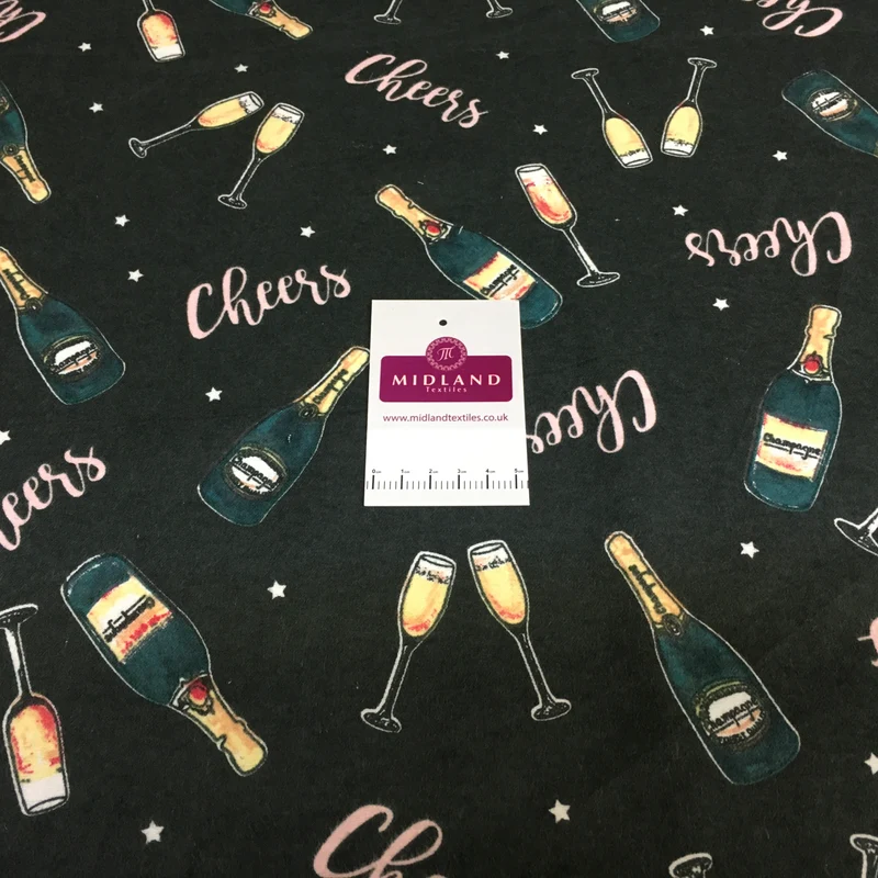 Soft Brushed cotton Winceyette Printed Fabric Many designs MK1499