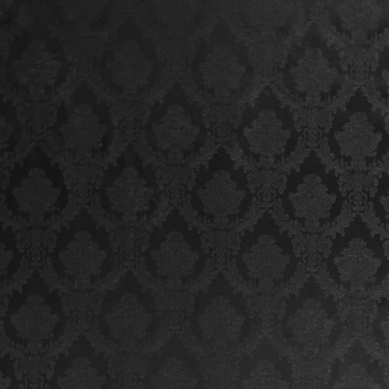 Jacquard Tischdecke aus beschichteter Baumwolle mit Fleckenschutz Classic24 schwarz Barock Ornamente eckig rund oval