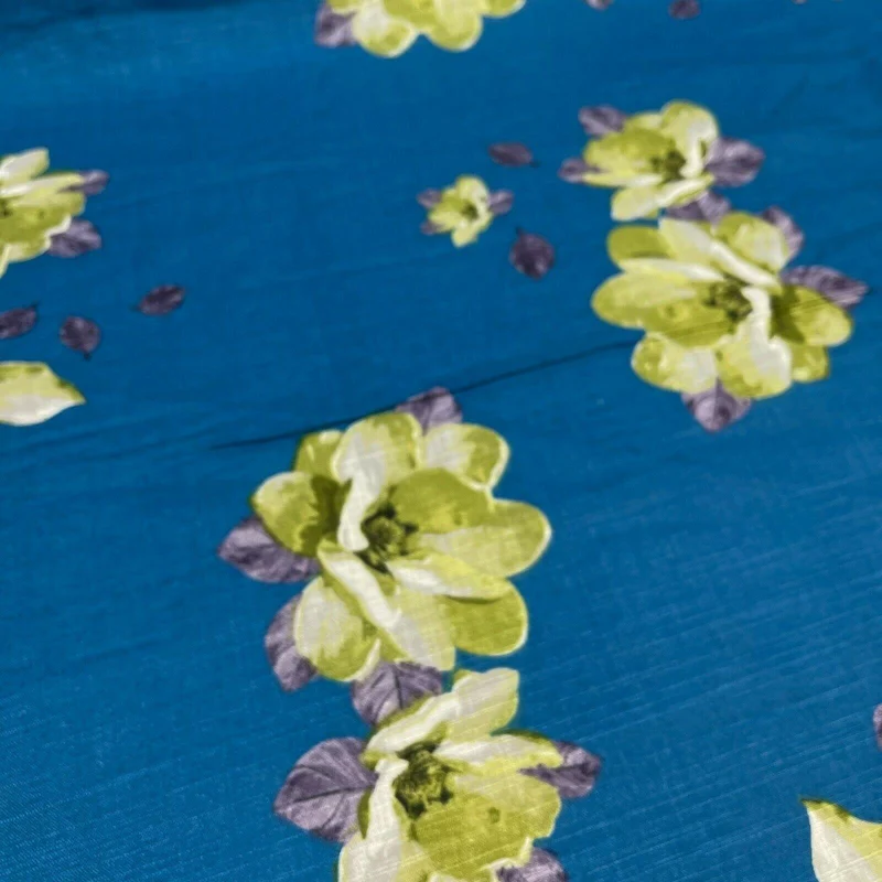 Floral Linen Rayon Dress Fabric M1573 Mtex